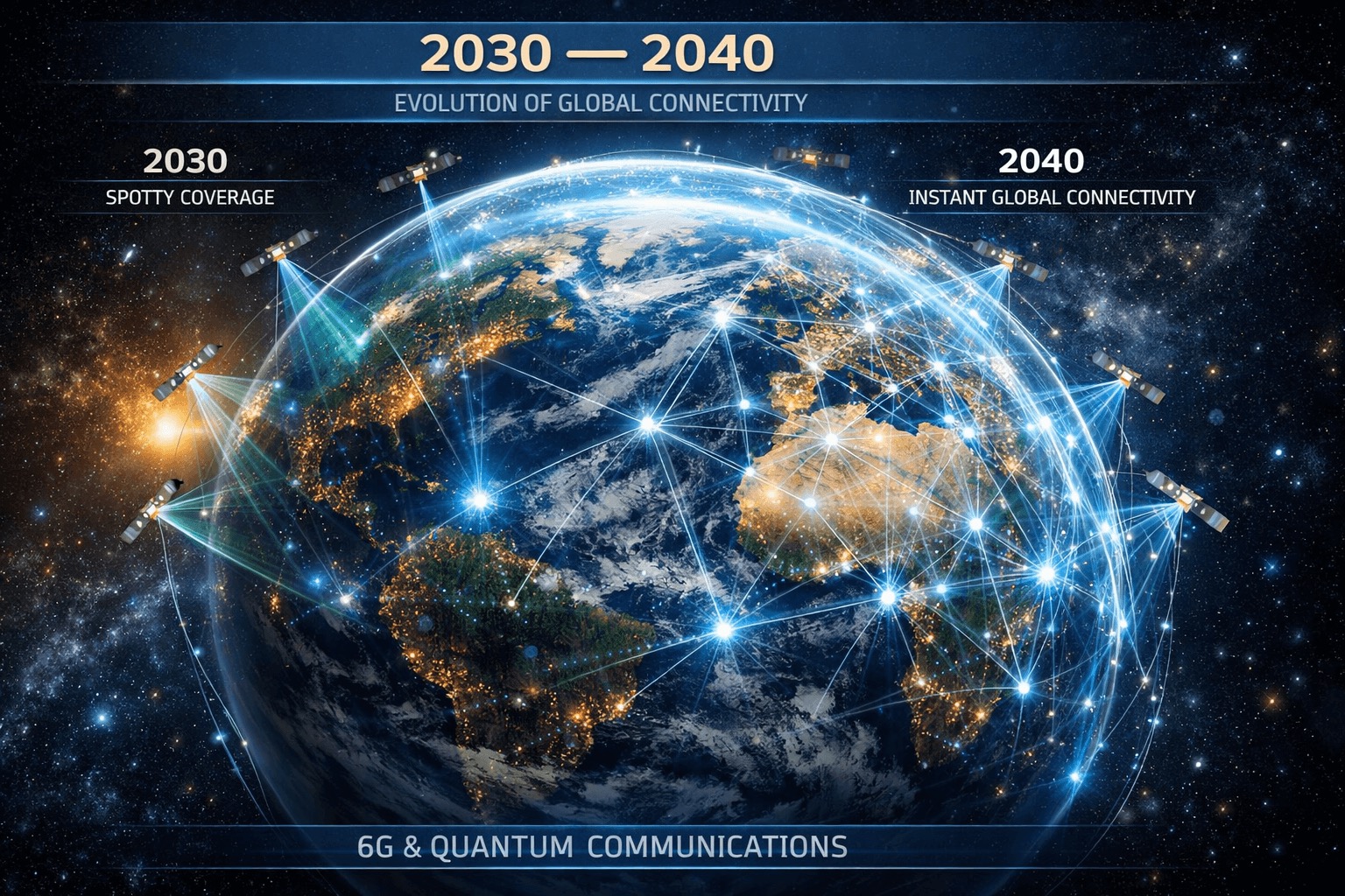 Timeline 2030–2040 — the decade the world went fully wired